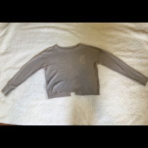 Medium Tan Sweater With Decorative Back by Pink Rose